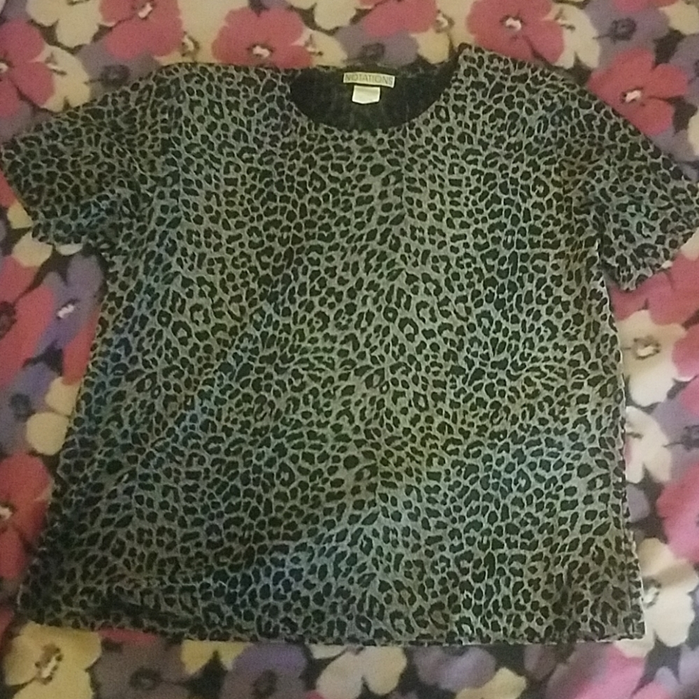 Leopard print blouse